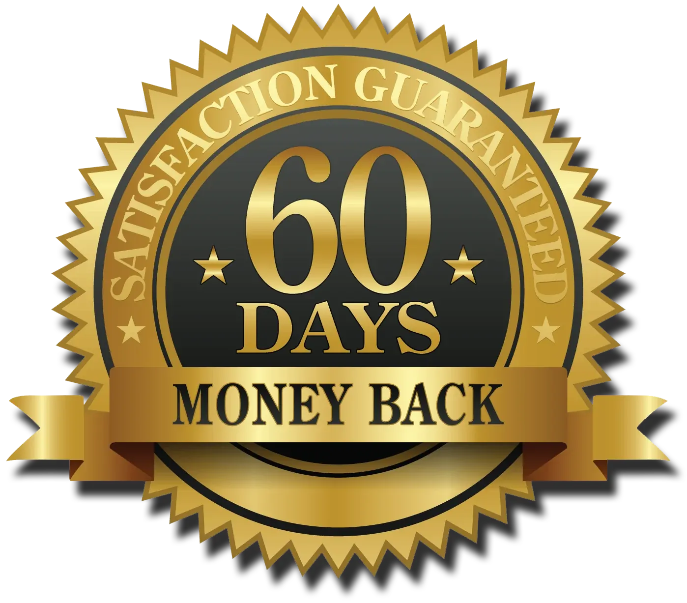 60 day money-back guarantee mark